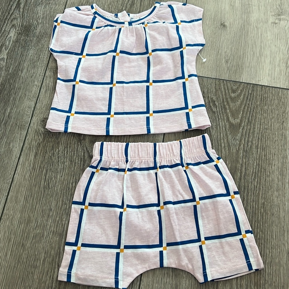 Open Edit 2 piece short set NWOT